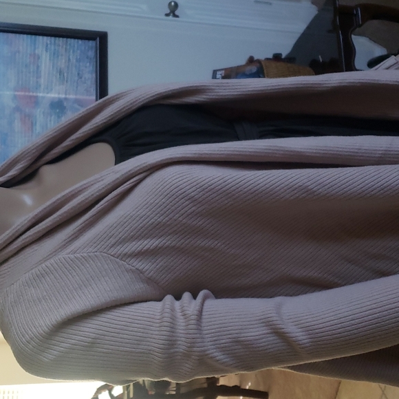 Zara m trapeze style ribbed open front cardigan - Picture 7 of 7